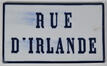 Straatnaambord van de Ierlandstraat<br>