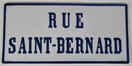 Plaque de la rue Saint-Bernard