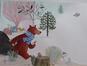 Illustration originale - L'ours et le pinson (page 11)