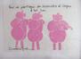 Illustration inédite - Trois cochons<br>
