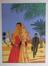 Sérigraphie - Korda et jeune femme en sari<br>