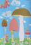 Illustration inédite - Enfants et champignons<br>