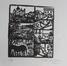 Lithogravure - Village