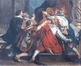 Groep heren die Marie de Medici toejuichen, naar Rubens<br>