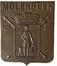 Brandweer van Molenbeek, metalen badge, <br>