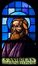 Vitrail de la Communion des Apôtres : saint André