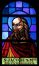Vitrail de la Communion des Apôtres : saint Jacques le Majeur<br>
