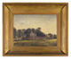 Jean Vanderveken, Automne [château-ferme du Karreveld, Molenbeek-Saint-Jean], huile sur toile, s.d. <br>