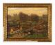 Jean-François Taelemans, Dimanche au village, huile sur toile, s.d.<br>