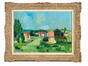 Paul-Louis Leduc, Paysage campagnard, huile sur toile, s.d.<br>