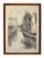 Arthur Douhaerdt, La Petite Senne à Molenbeek-Saint-Jean vue de la Rue Vandermaelen, lithographie, s.d. [1935 ?].<br>