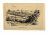 François Stroobant, Vue de Bruxelles à partir des hauteurs de Scheut, lithographie, s.d. [vers 1880 ?].<br>