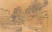 Pierre Abattucci, Le Jardin Botanique à Bruxelles, crayon, 1903.<br>