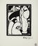 Paul Hermans, Adoration des bergers, gravure, 1924.<br>