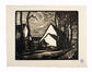 Ryb Dobois, De boerderij onder de bomen, linogravure, s.d.<br>