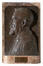 Georges Vandevoorde, Buste d'Auguste Smets, échevin de l'Instruction publique à Molenbeek-Saint-Jean, bas-relief en bronze, socle en marbre, s..d. [1936 ?].<br>