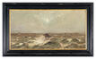 Jules Merckaert, La mer du Nord, huile sur toile marouflée sur panneau, 1901.<br>