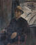 Willem Paerels, Autoportrait au chapeau, huile sur toile, 1940.