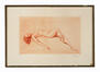 Edouard Masson, Femme nue couchée, gravure, 1933.<br>