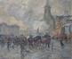 Emile Thysebaert, Marché aux chevaux [à la Place de la Duchesse de Brabant à Molenbeek-Saint-Jean], huile sur toile, 1910.