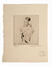 Robert Davaux, Femme assise, gravure, 1913.<br>