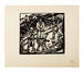 Edouard Moreels, Christus bespot door de boeren, linogravure, 1924.<br>