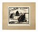 André Paternot, Les barques, gravure, s.d.<br>