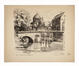 Frans Holst, De Fonteinbrug in Mechelen, litho, s.d.<br>