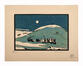 Maurice Brocas, La procession nocturne, gravure sur bois, s.d.<br>