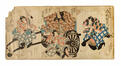 anon., Vier samurai, litho, s.d.