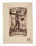 [Alois] Kolb, Le chemin de l'inspiration. Ex-libris Oskar Leuschner, gravure, s.d.<br>