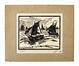 André Paternot, Les barques, linogravure, s.d.<br>