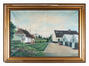 Js. De Ryck, sans titre [Paysage urbain avec serres et maisons d'horticulteurs, Chaussée de Gand, 306, Molenbeek-Saint-Jean], huile sur toile, 1933.<br>