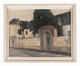 L[ucien] Lepage, sans titre [entrée grillagée d'une bâtisse clôturée à identifier], huile sur toile, 1931.<br>