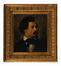 J. P., Portrait du peintre Edmond De Schampheleer, huile sur panneau de bois, s.d.<br>