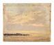 Pierre Abattucci, Fin de jour à la mer, huile sur panneau de bois, s.d. <br>