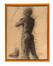 Van den Nest, Nu masculin de dos, fusain sur papier, 1935.<br>