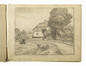Pierre Abattucci, Vieille masure à Neerpede, crayon sur papier, s.d.<br>