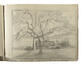 Pierre Abattucci, Fournil à Neerpede, crayon sur papier, s.d.<br>