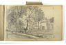 Pierre Abattucci, Le domaine et le château-ferme du Karreveld à Molenbeek-Saint-Jean, crayon sur papier, s.d.<br>