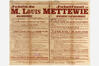 Affiche Jubilé van burgemeester van Sint-Jans-Molenbeek Louis Mettewie, Impr. Populaire V[euv]e D. Brismée (Brussel), 1924.<br>