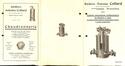 Dépliant Ateliers Antoine Collard, chaudronnerie, Rue des Quatre-Vents, 154 (Molenbeek-Saint-Jean), s.d. [années 1910-1920].<br>