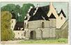Prentkaart Kasteelhoeve Karreveld in Sint-Jans-Molenbeek, door Amédée Lynen, s.d.<br>