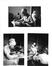 4 photos Ateliers de sculpture et de peinture à l'Académie de dessin de Molenbeek-Saint-Jean, photogr. Christophe Wallez, 1982.