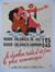 Affiche publicitaire Chambre syndicale de Bruxelles des charbons et cokes, éd. CIP, 1937.<br>