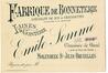 Carte de visite Emile Somme, fabrique de bonneterie, laines, ganterie, Chaussée de Gand, 276 (Molenbeek-Saint-Jean), impr. Strickaert-Deschamps, 1907.