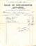 Factures Oscar De Meulemeester, tapissier-garnisseur, literies & ameublements, Rue de Ribaucourt, 127 (Molenbeek-Saint-Jean), 1901-1902.<br>