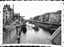 Photo Canal de Charleroi à Molenbeek-Saint-Jean avec ponts dynamités en 1940, photogr. anon., s.d.<br>