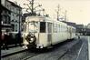 Photo Dernier tram vicinal Eizeringen - Molenbeek à la Porte de Ninove (Molenbeek-Saint-Jean), photogr. anon., 1970.<br>