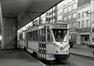 Photo Tram ligne 18 à la Place de l'Yser (Bruxelles), photogr. anon., 1968.<br>